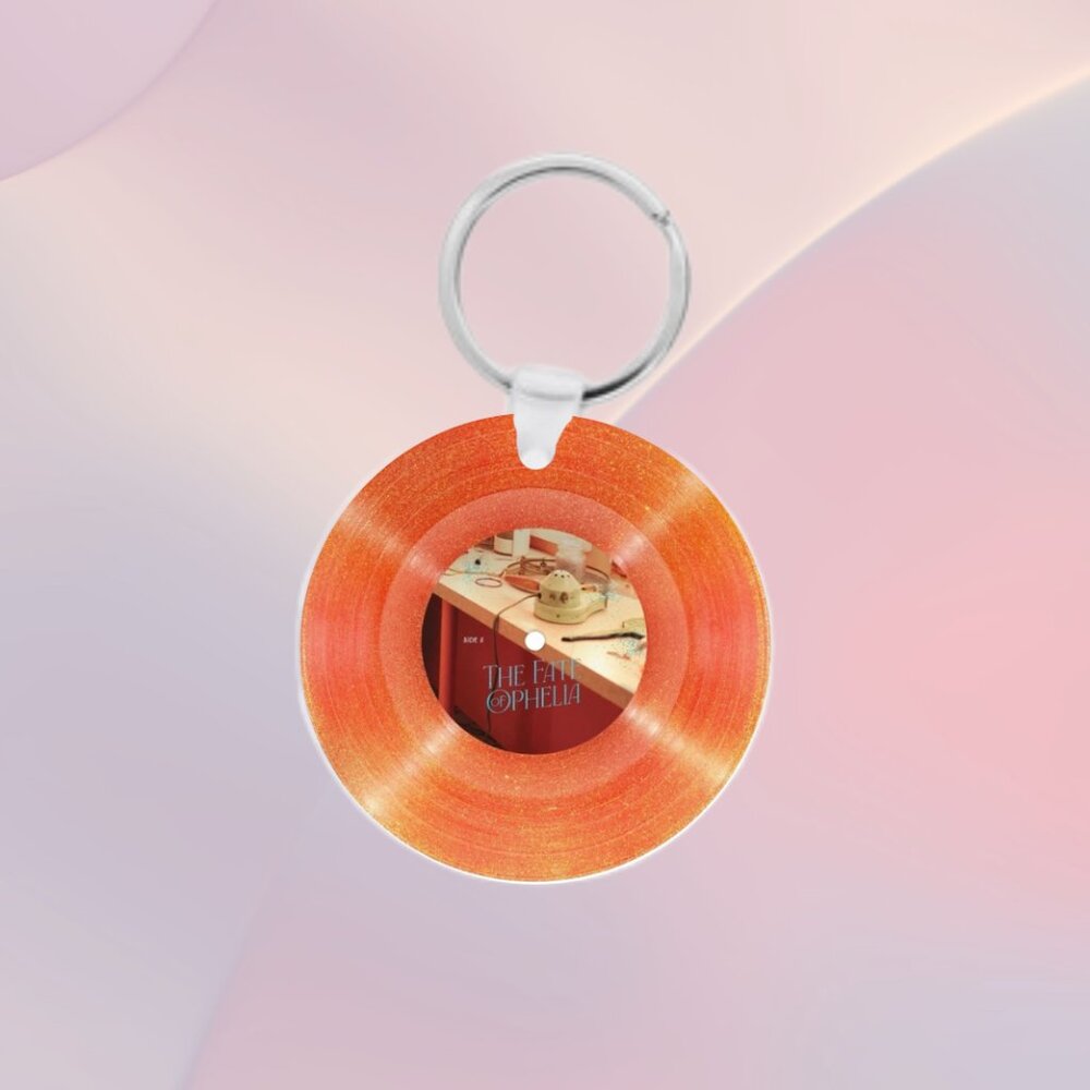 Taylor Swift :Life of a Showgirl : Fate of Ophelia Vinyl Keychain ✨💿